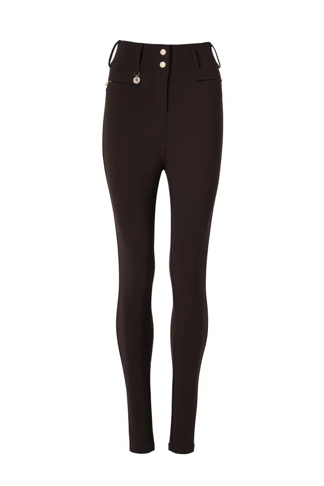 Holland Cooper Contour Trouser Chocolate Women Trousers Holland Cooper Contour Trouser Chocolate Women Trousers