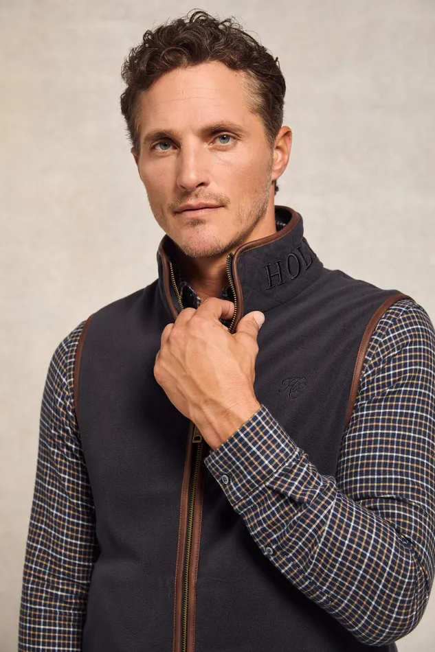 Holland Cooper Country Fleece Gilet Ink Navy Men Fleeces