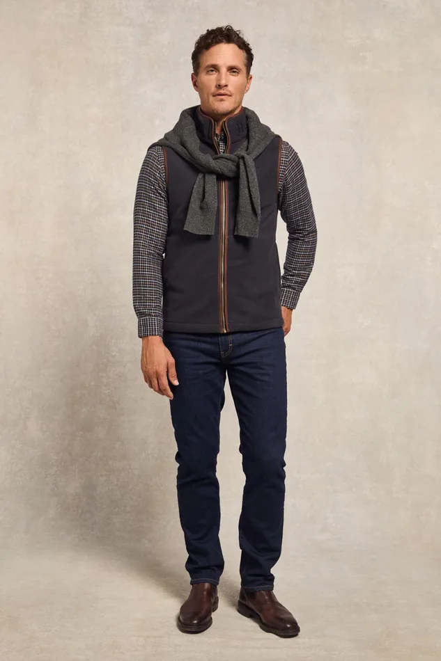 Holland Cooper Country Fleece Gilet Ink Navy Men Fleeces