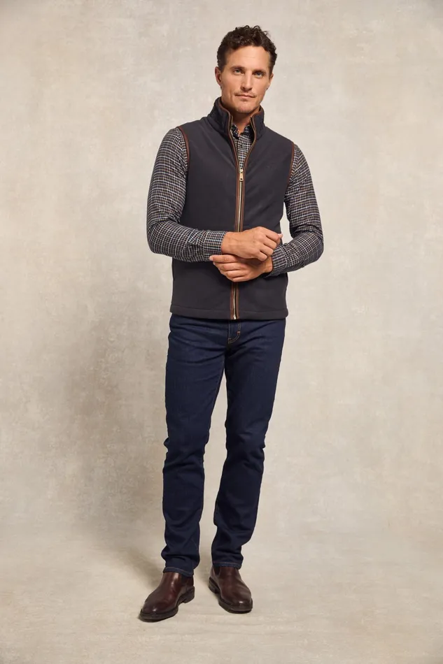 Holland Cooper Country Fleece Gilet Ink Navy Men Fleeces