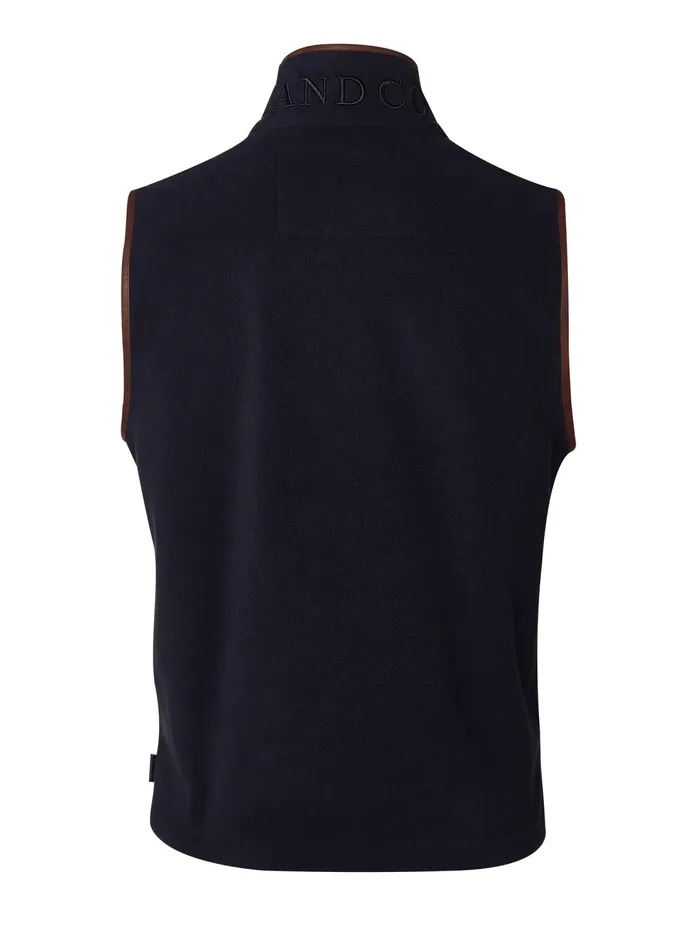 Holland Cooper Country Fleece Gilet Ink Navy Men Fleeces