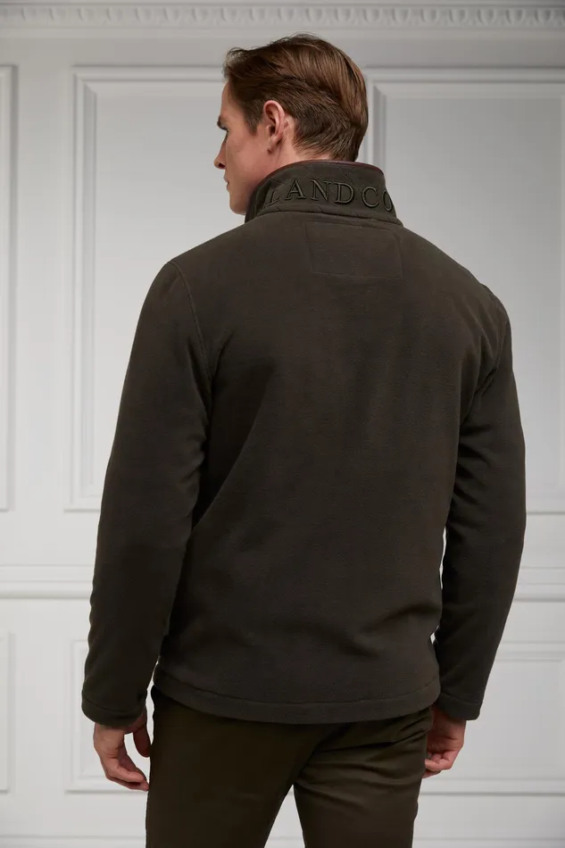 Holland Cooper Country Fleece Jacket Khaki Men Fleeces