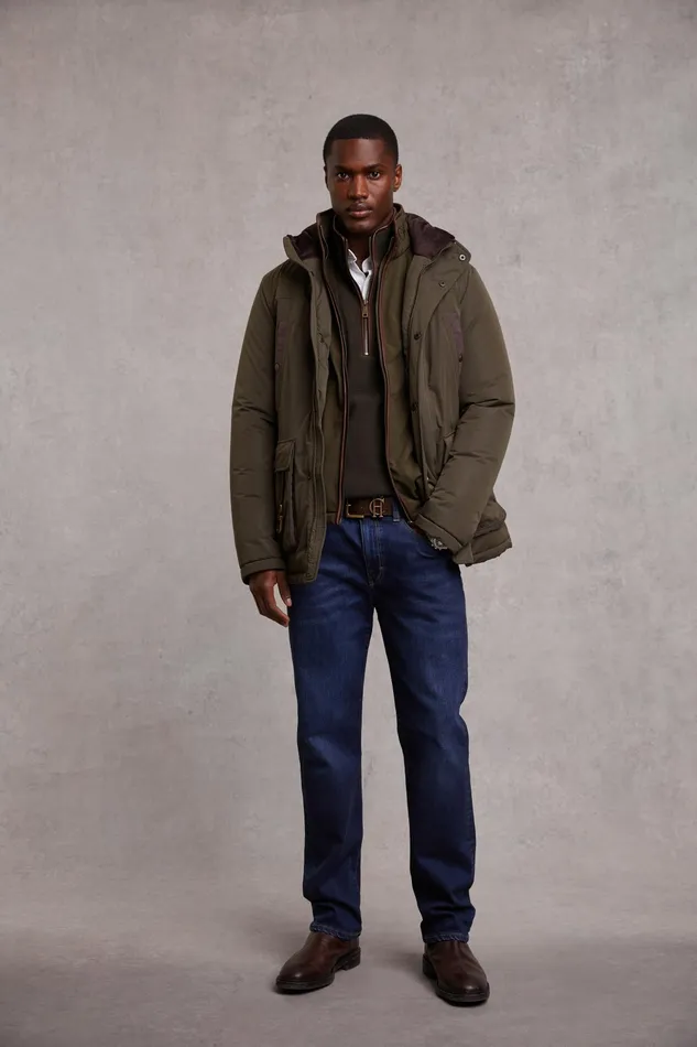 Holland Cooper Country Fleece Quarter Zip Khaki Men Fleeces Holland Cooper Country Fleece Quarter Zip Khaki Men Fleeces