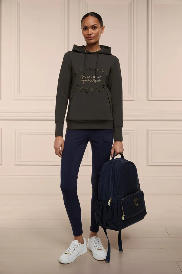 Holland Cooper Crystal Hoodie Heritage Khaki Women Hoodies and Sweatshirts Holland Cooper Crystal Hoodie Heritage Khaki Women Hoodies and Sweatshirts