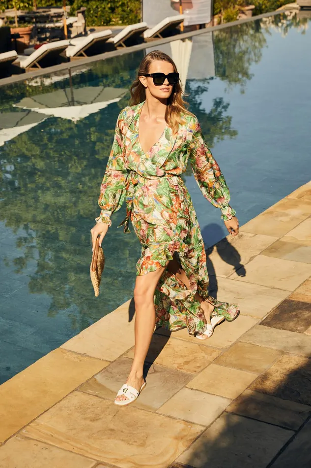 Holland Cooper Ellisa Maxi Dress St Lucia Women Dresses