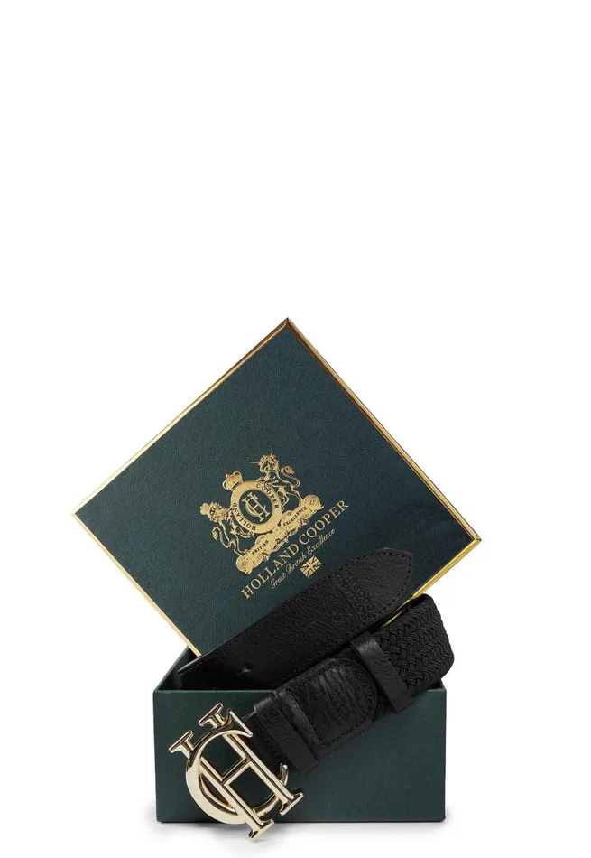 Holland Cooper HC Heritage Belt Black Women Belts
