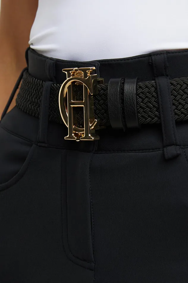 Holland Cooper HC Heritage Belt Black Women Belts Holland Cooper HC Heritage Belt Black Women Belts