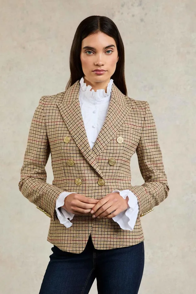 Holland Cooper Knightsbridge Blazer Charlton Tweed Women Tailoring
