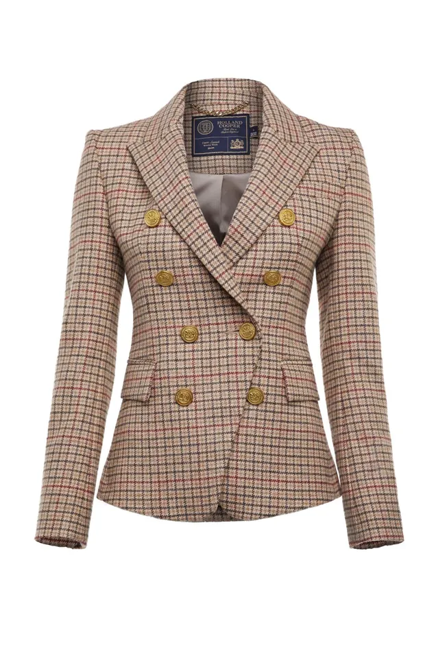 Holland Cooper Knightsbridge Blazer Charlton Tweed Women Tailoring