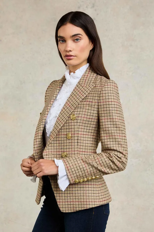 Holland Cooper Knightsbridge Blazer Charlton Tweed Women Tailoring