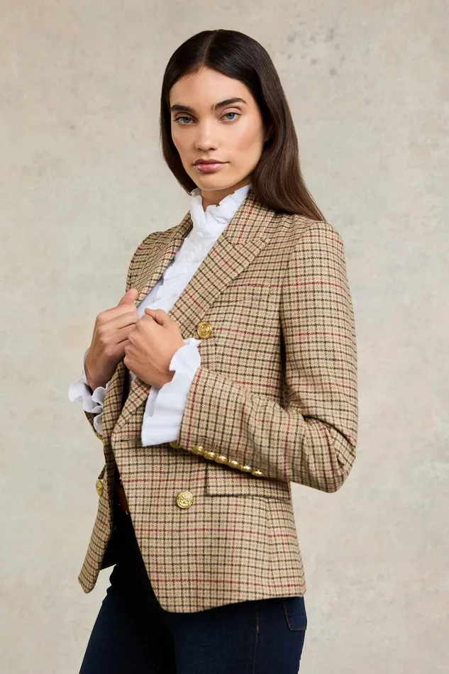 Holland Cooper Knightsbridge Blazer Charlton Tweed Women Tailoring