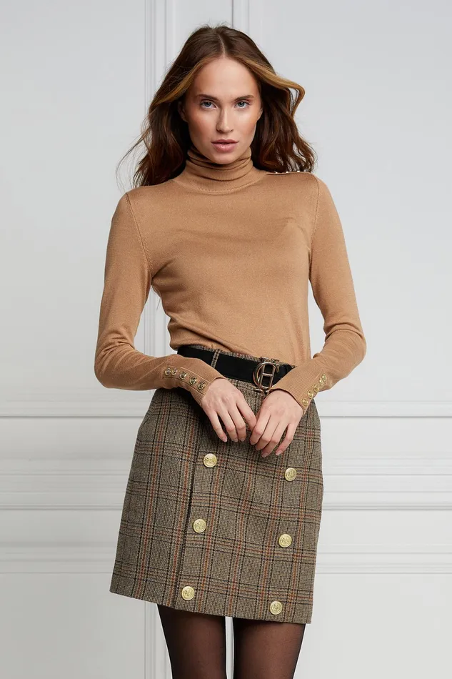 Holland Cooper Knightsbridge Skirt Bourbon Tweed Women Tailoring