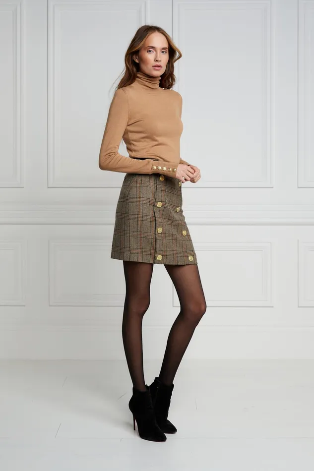 Holland Cooper Knightsbridge Skirt Bourbon Tweed Women Tailoring Holland Cooper Knightsbridge Skirt Bourbon Tweed Women Tailoring