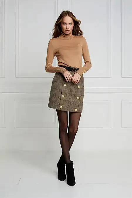 Holland Cooper Knightsbridge Skirt Bourbon Tweed Women Tailoring Holland Cooper Knightsbridge Skirt Bourbon Tweed Women Tailoring