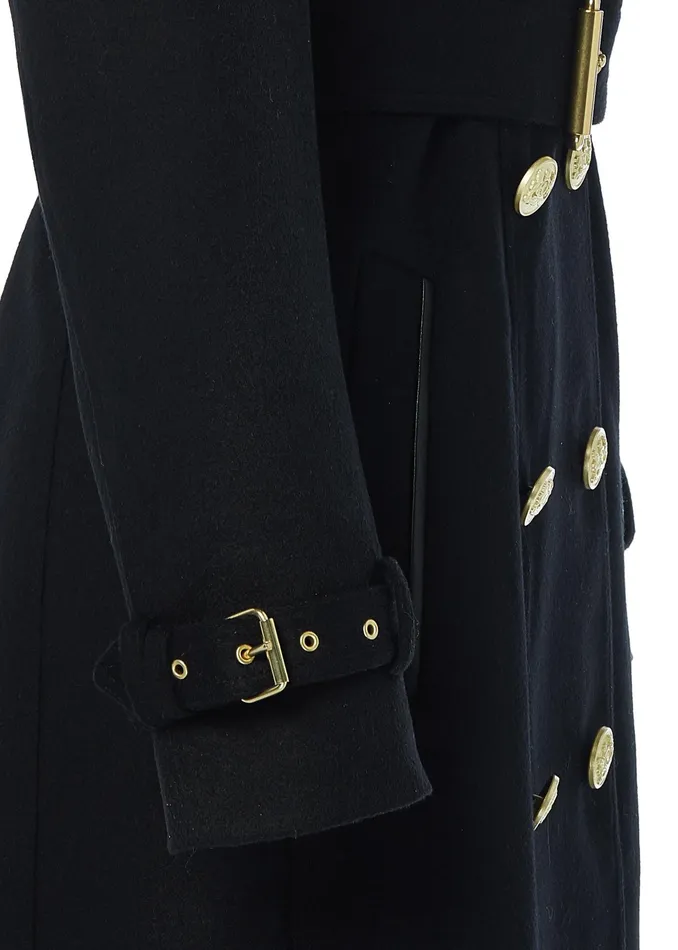 Holland Cooper Marlborough Trench Coat Soft Black Women Tailoring
