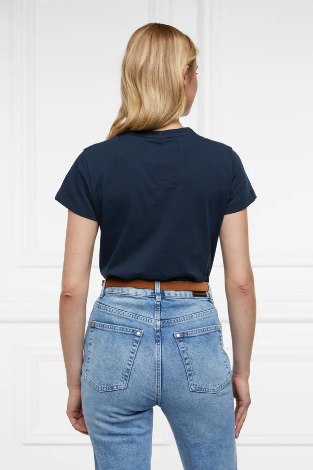 Holland Cooper Monogram Tee Ink Navy Women Tees Holland Cooper Monogram Tee Ink Navy Women Tees