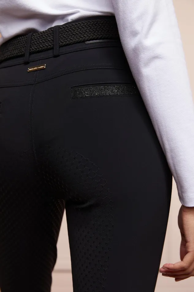 Holland Cooper Premium Mid Rise Breeches Black Women Breeches Holland Cooper Premium Mid Rise Breeches Black Women Breeches