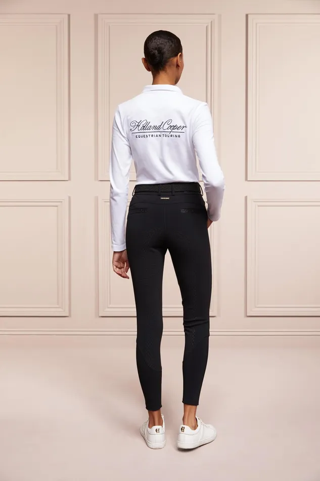 Holland Cooper Premium Mid Rise Breeches Black Women Breeches Holland Cooper Premium Mid Rise Breeches Black Women Breeches