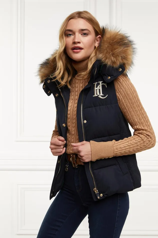 Holland Cooper Team Gilet Ink Navy Women Gilets