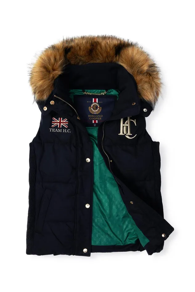 Holland Cooper Team Gilet Ink Navy Women Gilets