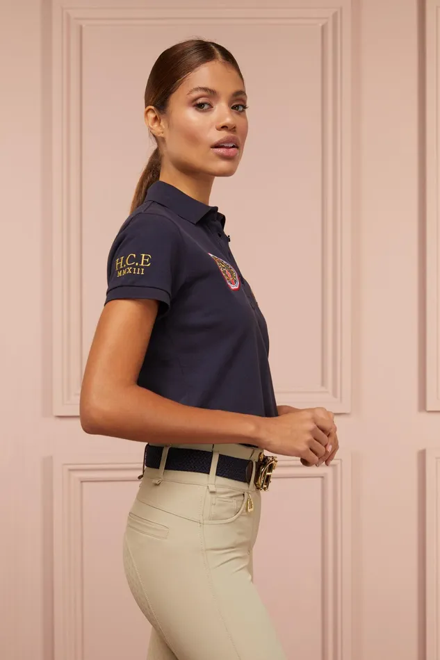 Holland Cooper Team Polo Shirt Ink Navy Women Polo Shirts Holland Cooper Team Polo Shirt Ink Navy Women Polo Shirts