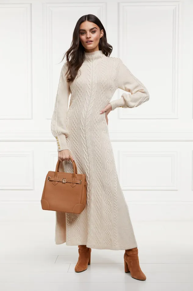 Holland Cooper The Brompton Mini Tote Tan Contrast Women Tote Bags Holland Cooper The Brompton Mini Tote Tan Contrast Women Tote Bags