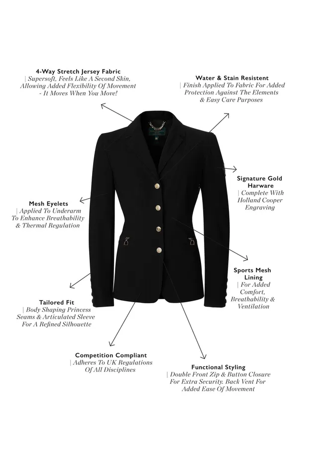 Holland Cooper The Competition Jacket Black Women Jackets Holland Cooper The Competition Jacket Black Women Jackets