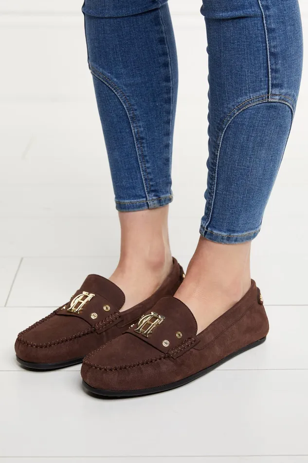 Holland Cooper The Driving Loafer Chocolate Women Loafers Holland Cooper The Driving Loafer Chocolate Women Loafers