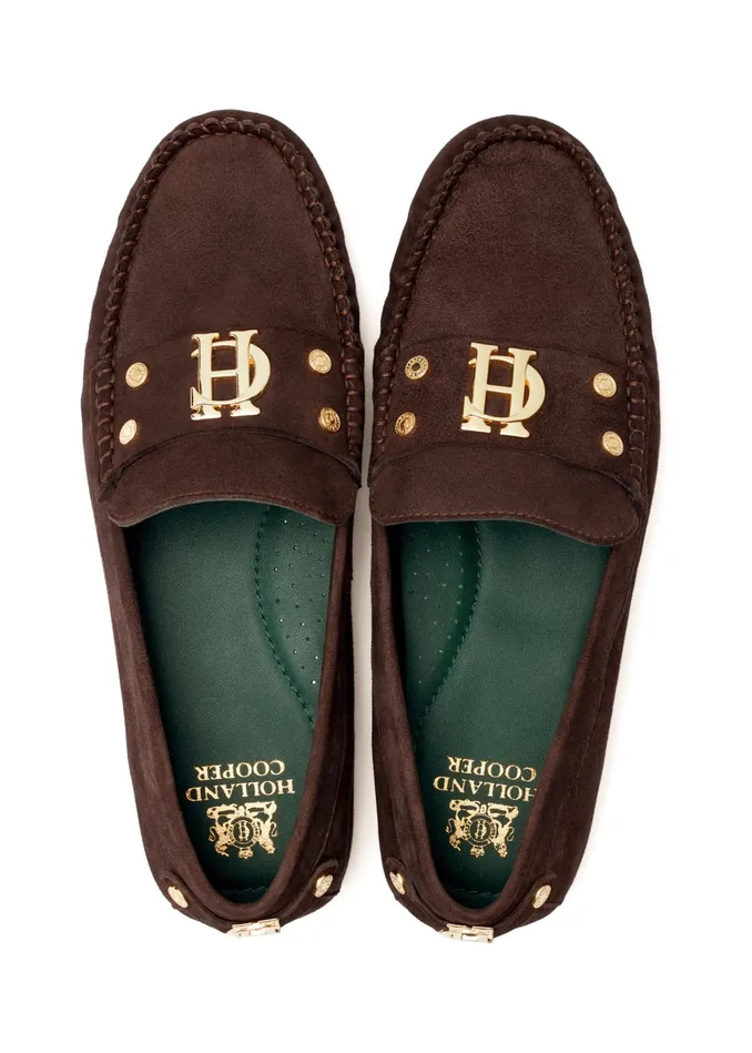 Holland Cooper The Driving Loafer Chocolate Women Loafers Holland Cooper The Driving Loafer Chocolate Women Loafers