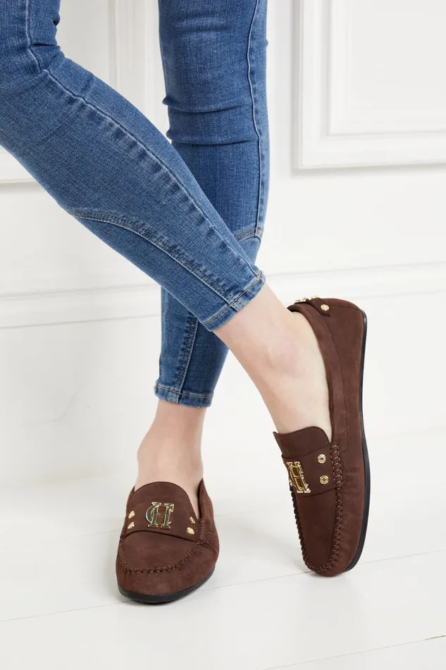 Holland Cooper The Driving Loafer Chocolate Women Loafers Holland Cooper The Driving Loafer Chocolate Women Loafers