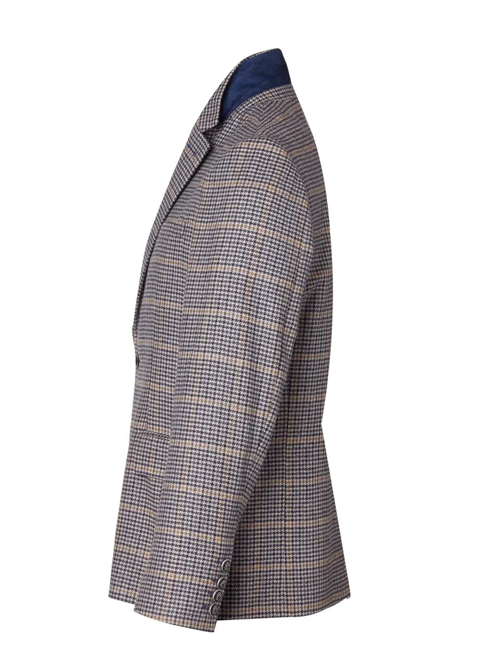Holland Cooper The Single Breasted Blazer Prince Of Wales Navy Men Blazers Holland Cooper The Single Breasted Blazer Prince Of Wales Navy Men Blazers