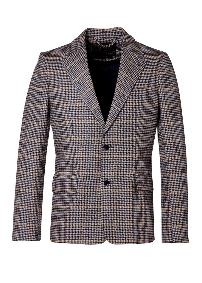 Holland Cooper The Single Breasted Blazer Prince Of Wales Navy Men Blazers Holland Cooper The Single Breasted Blazer Prince Of Wales Navy Men Blazers