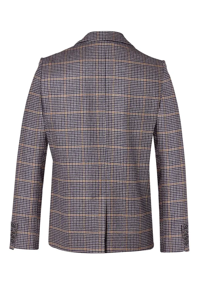 Holland Cooper The Single Breasted Blazer Prince Of Wales Navy Men Blazers Holland Cooper The Single Breasted Blazer Prince Of Wales Navy Men Blazers