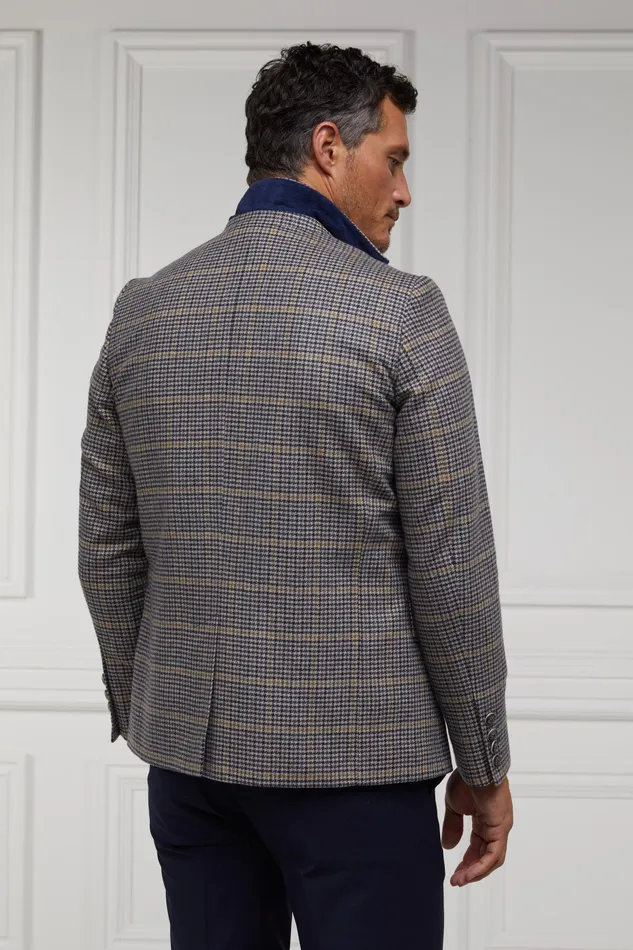 Holland Cooper The Single Breasted Blazer Prince Of Wales Navy Men Blazers Holland Cooper The Single Breasted Blazer Prince Of Wales Navy Men Blazers