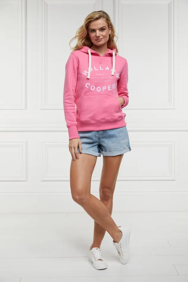 Holland Cooper Varsity Hoodie Peony Pink Women Hoodies Holland Cooper Varsity Hoodie Peony Pink Women Hoodies
