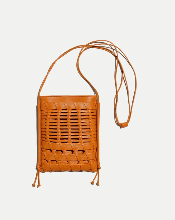 Home and Accessories Shop Veronica Beard Orange Trena Crossbody Bag Orange