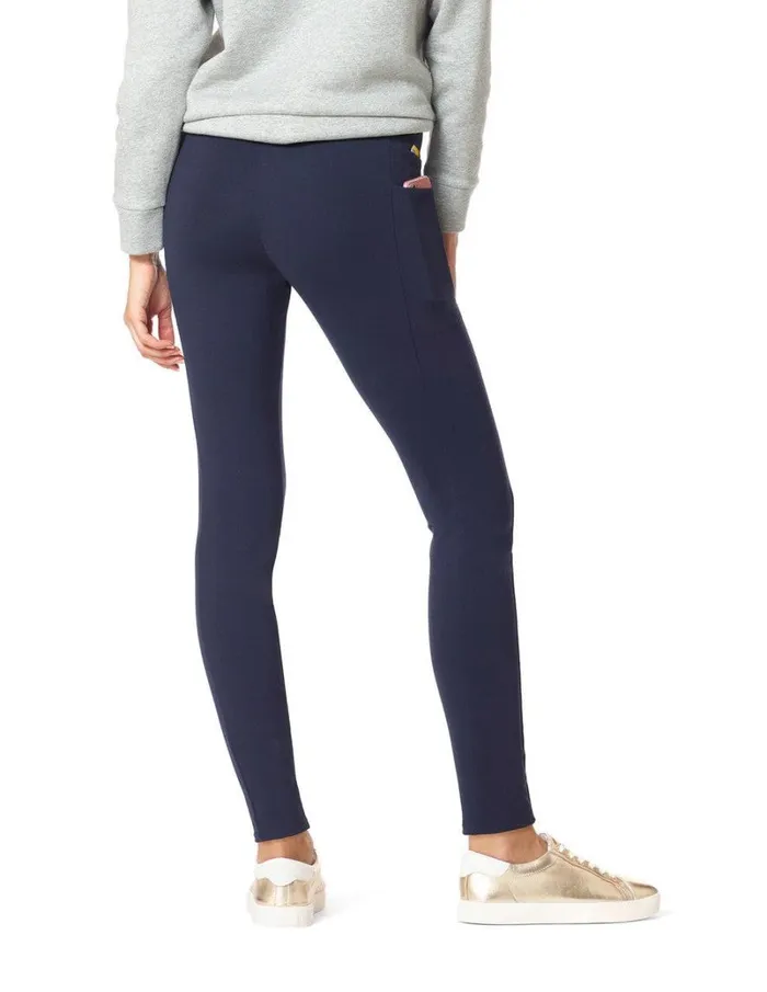 Hue 4 Pocket Ponte Journey Legging Navy Women Ponte