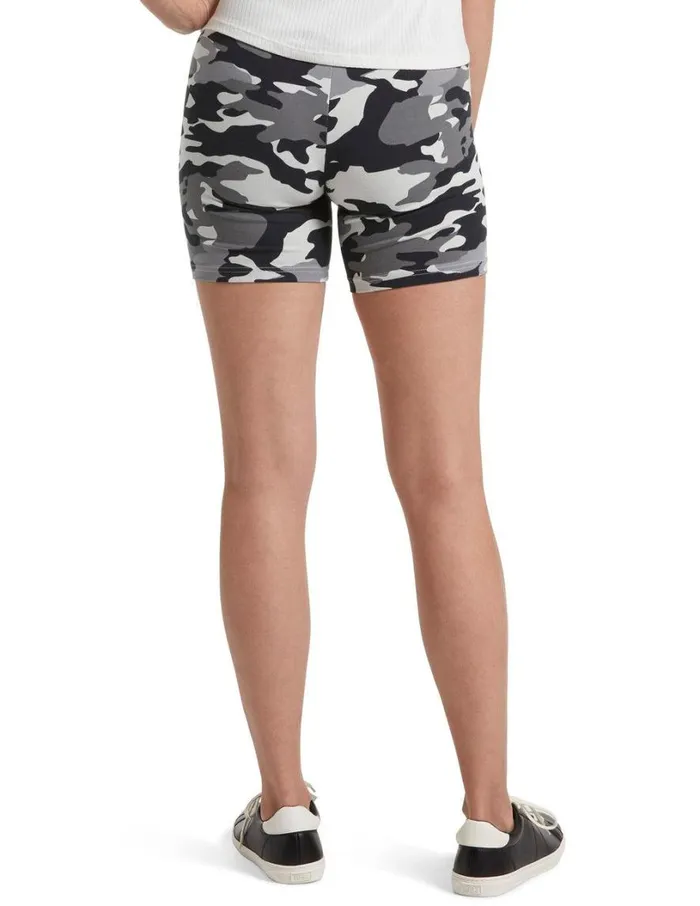 Hue Camo Cotton High Waist Bike Short Black Women Shorts and Skirts