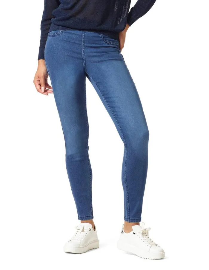 Hue Snake Reversible Denim High Rise Leggings Snake Women Skinny