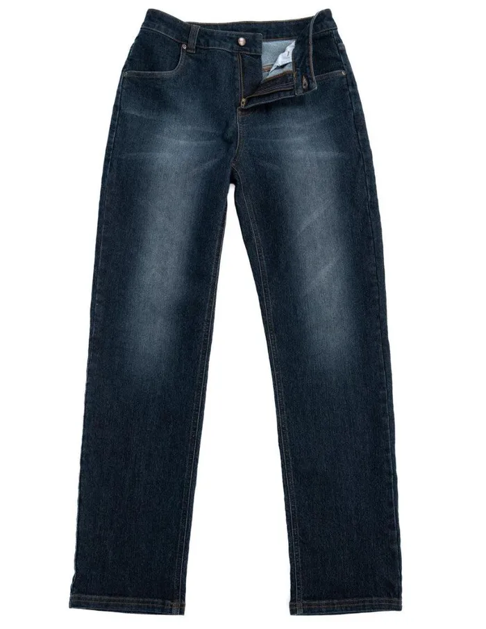 Hue Straight Leg Jeans Dark Rinse Wash Women Denim