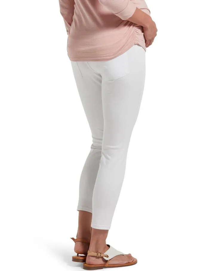 Hue Ultra Soft Denim Maternity Skimmer White Women Denim