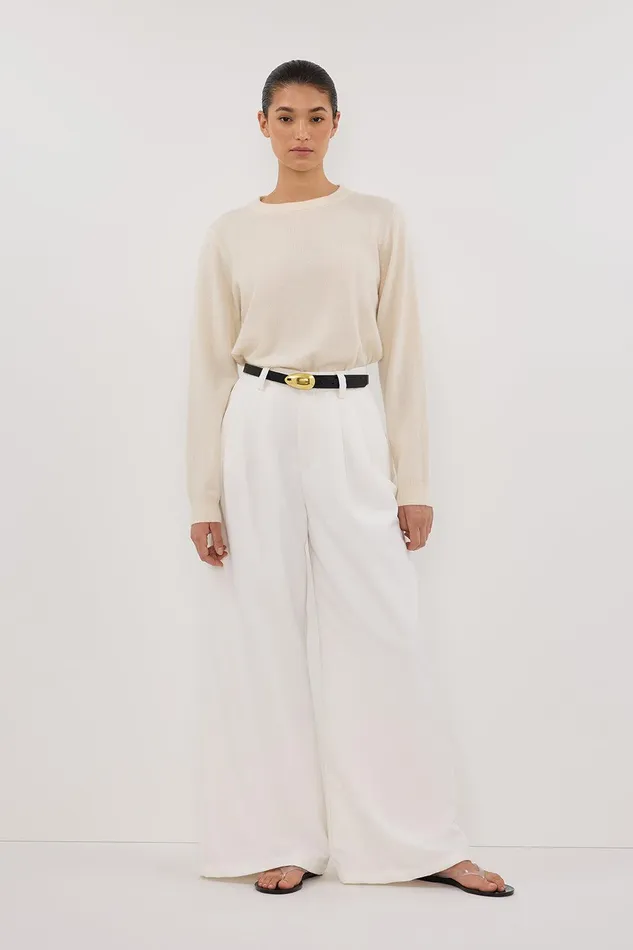 INDY CREAM CASHMERE KNIT JUMPER Women DISSH Sweaters