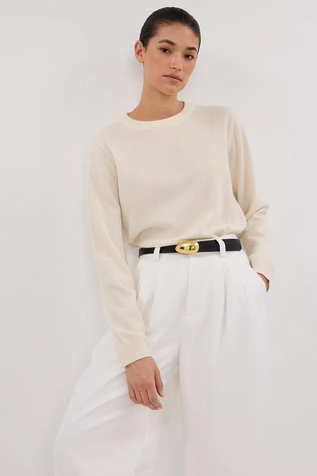 INDY CREAM CASHMERE KNIT JUMPER Women DISSH Sweaters