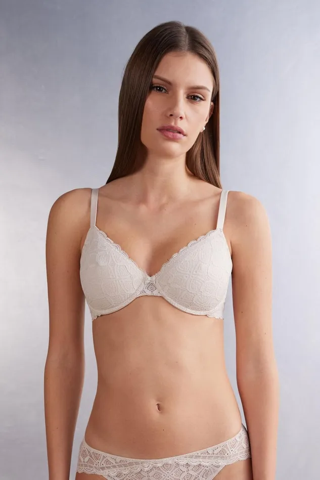 Intimissimi Balconette Women Francesca Balconette Bra In Lace Natural 2280 8211 Avorio Crema Intimissimi Balconette Women Francesca Balconette Bra In Lace Natural 2280 8211 Avorio Crema