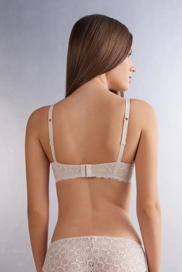 Intimissimi Balconette Women Francesca Balconette Bra In Lace Natural 2280 8211 Avorio Crema