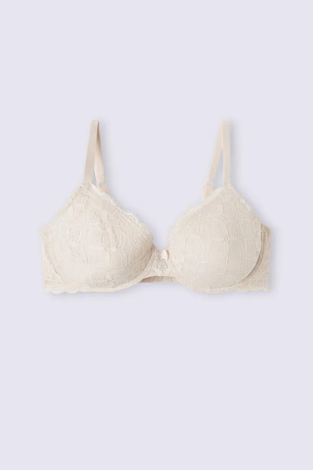 Intimissimi Balconette Women Francesca Balconette Bra In Lace Natural 2280 8211 Avorio Crema