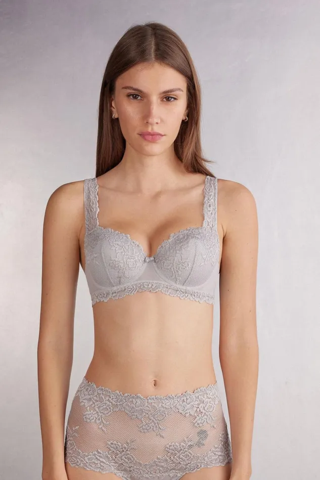 Intimissimi Balconette Women Pretty Flowers Sofia Balconette Bra Pale Grey 347j 8211 Ice Grey Intimissimi Balconette Women Pretty Flowers Sofia Balconette Bra Pale Grey 347j 8211 Ice Grey