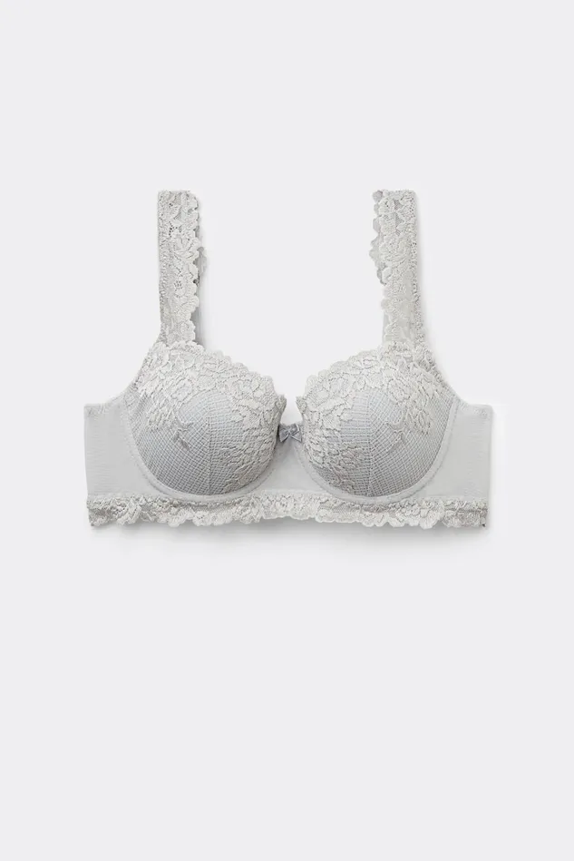 Intimissimi Balconette Women Pretty Flowers Sofia Balconette Bra Pale Grey 347j 8211 Ice Grey