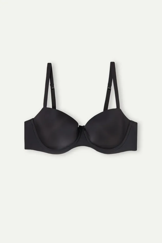 Intimissimi Balconette Women Sofia Natural Lift Balconette Bra In Ultralight Microfiber Black 019 8211 Black