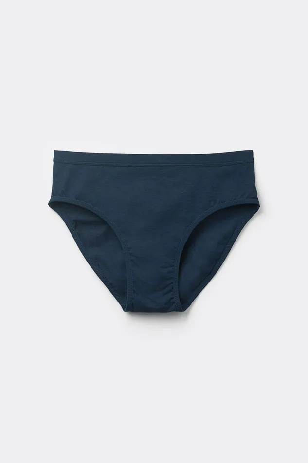 Intimissimi Bikini Panties Women SemiHigh Rise Cotton Briefs Blue 1467 8211 Intense Blue